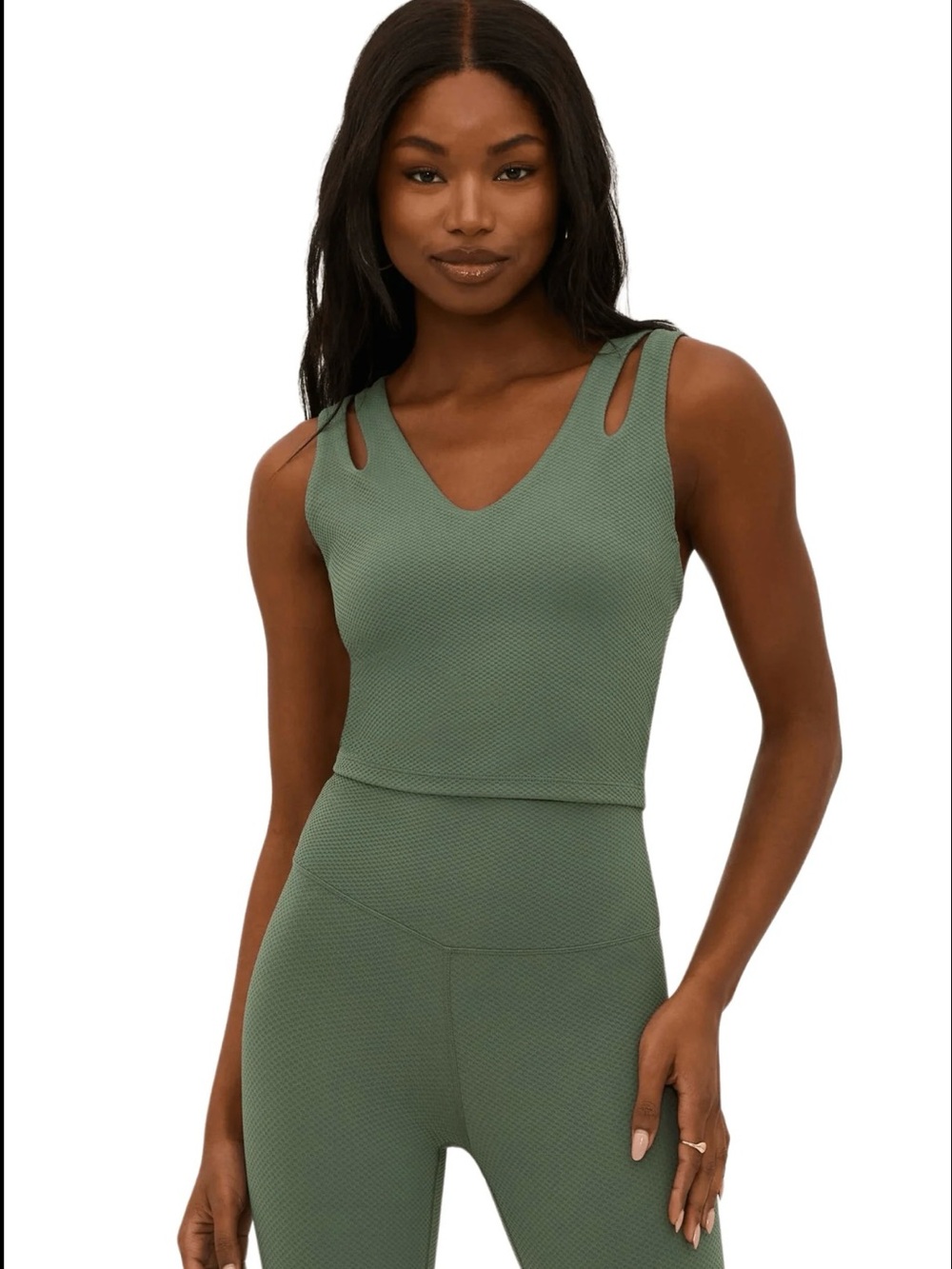 Beach Riot Evelina Sport Top size small with Textured Detail
